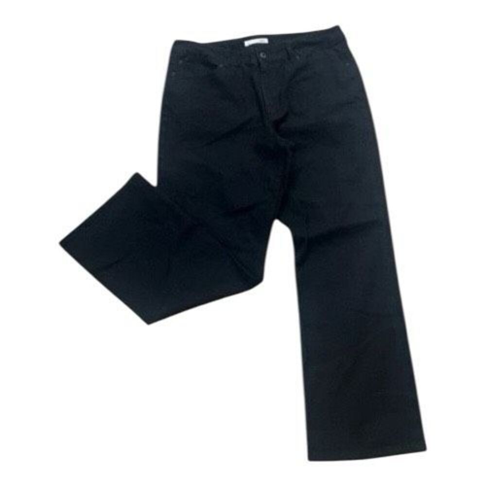 Chico’s Charm RG Platinum Women Black Denim Jeans Size 3 R (XL/16) High Rise